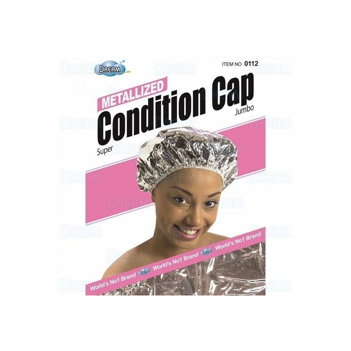 Dream World Metallized Conditioning Cap (dre112) in jumbo size. Cap with metallized inside for in-depth hair treatment.