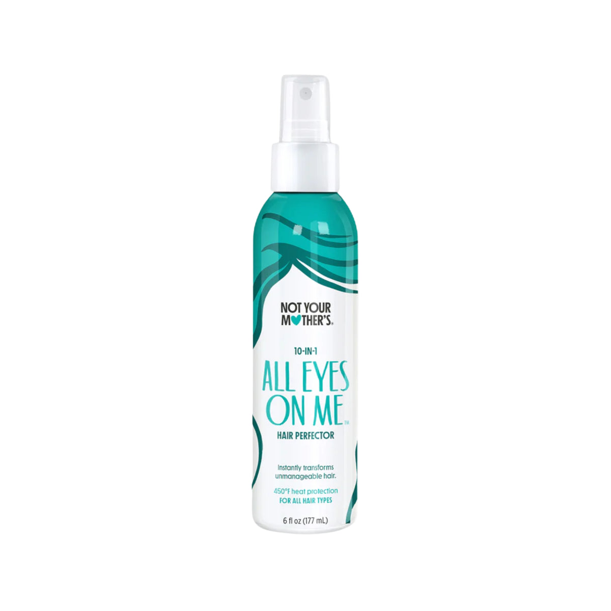 Not Your Mother's All Eyes On Me 10-in-1 Hair Perfector in Spray Bottle with Turquoise Design, 177 ml.