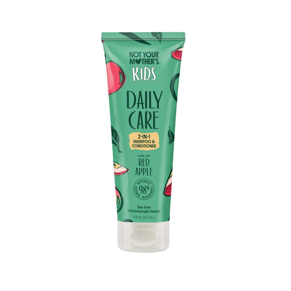 Not Your Mother's Kids Daily Care 2-in-1 Shampoo and Conditioner with Red Apple, Green Tube, 237 ml.