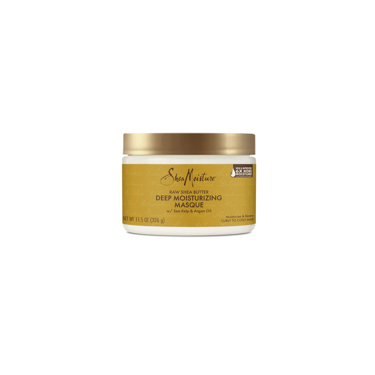 Shea Moisture Raw Shea Butter Deep Moisturizing Masque (326g). An in-depth moisturizing hair treatment with shea butter, seaweed and argan oil, which is particularly suitable for curly and frizzy hair. Provides up to 6x more moisture.