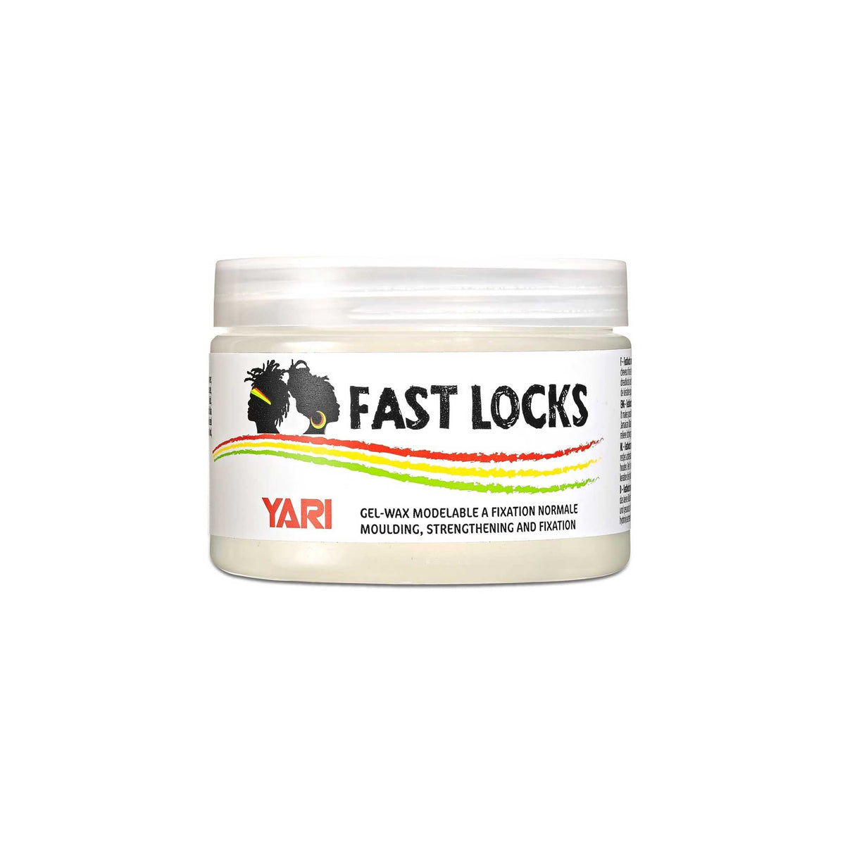 YARI Fast Locks Regular Hold (300 ml). White bucket with white lid. Gel-wax to style, strengthen and fix hair.